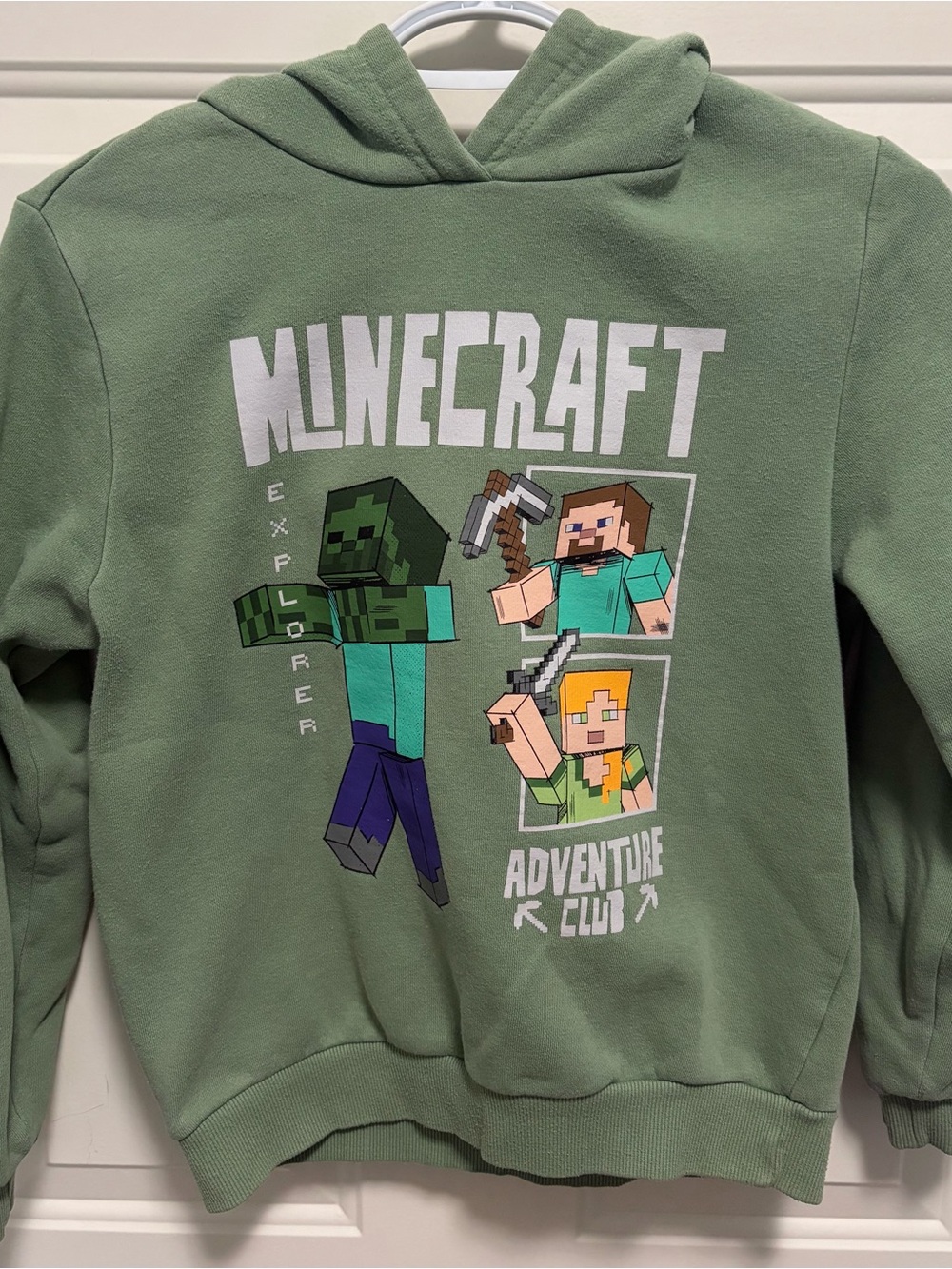 MAD Engine Minecraft Sage Green Graphic Hoodie